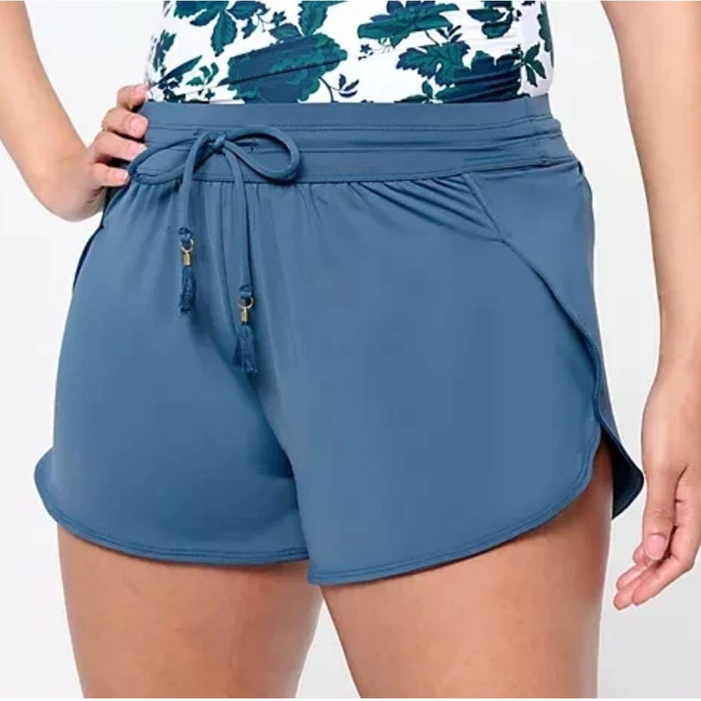 Jantzen Women's Blue Swim Coverup Shorts